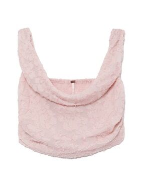 FREE PEOPLE Pink Floral Tank L